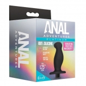 Черный анальный вибромассажёр Silicone Vibrating Prostate Massager 02 - 10,8 см. - Blush Novelties - в Ульяновске купить с доставкой