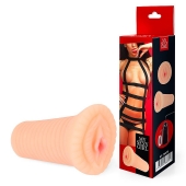 Реалистичный мастурбатор-вагина телесного цвета с вибрацией - Bior toys - в Ульяновске купить с доставкой
