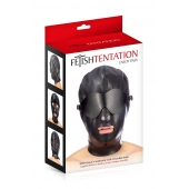 Маска-шлем с отверстием для рта и съемными шорами - Fetish Tentation - купить с доставкой в Ульяновске