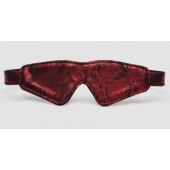 Двусторонняя красно-черная маска на глаза Reversible Faux Leather Blindfold - Fifty Shades of Grey - купить с доставкой в Ульяновске