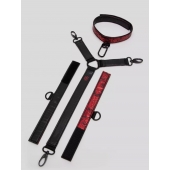Ошейник с наручниками Reversible Faux Leather Collar and Wrist - Fifty Shades of Grey - купить с доставкой в Ульяновске
