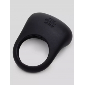 Черное эрекционное виброкольцо Sensation Rechargeable Vibrating Love Ring - Fifty Shades of Grey - в Ульяновске купить с доставкой
