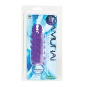 Закрытая фиолетовая насадка с пупырышками SAMURAI PENIS SLEEVE PURPLE - 14,5 см. - NMC - в Ульяновске купить с доставкой