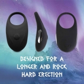 Черное эрекционное виброкольцо Thor Cockring - FeelzToys - в Ульяновске купить с доставкой