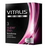 Ультратонкие презервативы VITALIS PREMIUM super thin - 3 шт. - Vitalis - купить с доставкой в Ульяновске