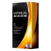 Ребристые презервативы VITALIS PREMIUM ribbed - 12 шт. - Vitalis - купить с доставкой в Ульяновске