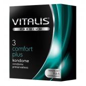 Контурные презервативы VITALIS PREMIUM comfort plus - 3 шт. - Vitalis - купить с доставкой в Ульяновске