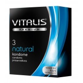 Классические презервативы VITALIS PREMIUM natural - 3 шт. - Vitalis - купить с доставкой в Ульяновске