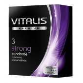 Презервативы с утолщенной стенкой VITALIS PREMIUM strong - 3 шт. - Vitalis - купить с доставкой в Ульяновске