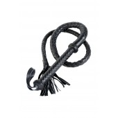 Длинный кожаный кнут с хлопушками на конце - ToyFa - купить с доставкой в Ульяновске