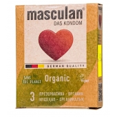 Экологически чистые презервативы Masculan Organic - 3 шт. - Masculan - купить с доставкой в Ульяновске