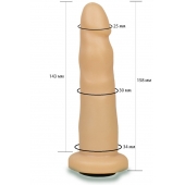 Телесная насадка Harness - 15,8 см. - LOVETOY (А-Полимер) - купить с доставкой в Ульяновске