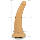 Телесная гладкая насадка Harness - 13,3 см. - LOVETOY (А-Полимер) - купить с доставкой в Ульяновске