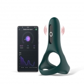 Изумрудное виброкольцо Magic Motion Rise с подхватом мошонки - Magic Motion - в Ульяновске купить с доставкой