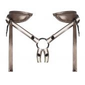 Бронзовый пояс для насадок Desirous Harness - Strap-on-me - купить с доставкой в Ульяновске