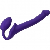 Фиолетовый безремневой страпон Silicone Bendable Strap-On - size S - Strap-on-me - купить с доставкой в Ульяновске