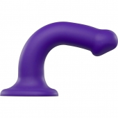 Фиолетовый фаллоимитатор-насадка Strap-On-Me Dildo Dual Density size M - 18 см. - Strap-on-me - купить с доставкой в Ульяновске