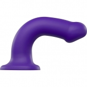 Фиолетовый фаллоимитатор-насадка Strap-On-Me Dildo Dual Density size L - 19 см. - Strap-on-me - купить с доставкой в Ульяновске