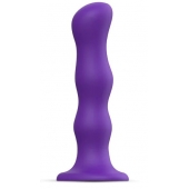 Фиолетовая насадка Strap-On-Me Dildo Geisha Balls size M - Strap-on-me - купить с доставкой в Ульяновске