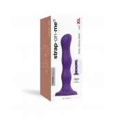 Фиолетовая насадка Strap-On-Me Dildo Geisha Balls size XL - Strap-on-me - купить с доставкой в Ульяновске