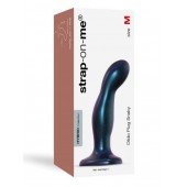 Темно-синяя насадка Strap-On-Me Dildo Plug Snaky size M - Strap-on-me - купить с доставкой в Ульяновске