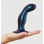 Темно-синяя насадка Strap-On-Me Dildo Plug Snaky size M - Strap-on-me - купить с доставкой в Ульяновске