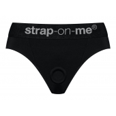Черные трусики для насадок Heroine Lingerie Harness - size S - Strap-on-me - купить с доставкой в Ульяновске