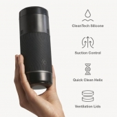 Черный мастурбатор с контролем всасывания Arcwave Pow Stroker - Arcwave - в Ульяновске купить с доставкой
