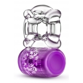 Фиолетовое эрекционное виброкольцо Pleaser Rechargeable C-Ring - Blush Novelties - в Ульяновске купить с доставкой