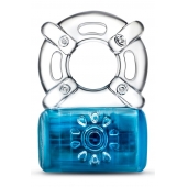 Синее эрекционное виброкольцо One Night Stand Vibrating C-Ring - Blush Novelties - в Ульяновске купить с доставкой
