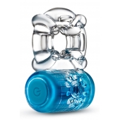 Синее эрекционное виброкольцо One Night Stand Vibrating C-Ring - Blush Novelties - в Ульяновске купить с доставкой
