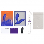 Синий анальный вибратор We-Vibe Vector+ - We-vibe - в Ульяновске купить с доставкой