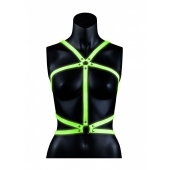 Портупея Body Harness с неоновым эффектом - размер L-XL - Shots Media BV - купить с доставкой в Ульяновске