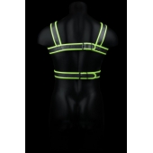 Стильная портупея Body Harness с неоновым эффектом - размер L-XL - Shots Media BV - купить с доставкой в Ульяновске