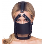 Черный намордник с кляпом-шаром Head Harness With A Gag - Orion - купить с доставкой в Ульяновске