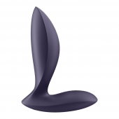 Фиолетовый анальный вибростимулятор Power Plug - Satisfyer - в Ульяновске купить с доставкой