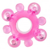 Эрекционное кольцо c бусинками - Toyfa Basic - в Ульяновске купить с доставкой