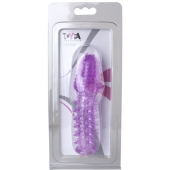 Фиолетовая насадка, удлиняющая половой член - 13,5 см. - Toyfa Basic - в Ульяновске купить с доставкой