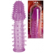 Фиолетовая насадка, удлиняющая половой член - 13,5 см. - Toyfa Basic - в Ульяновске купить с доставкой