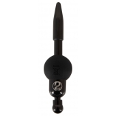 Черный уретральный вибростимулятор Vibrating Penis Plug - Orion - купить с доставкой в Ульяновске