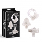 Набор из 3 прозрачных эрекционных колец с вибрацией Teasers Ring Kit - Chisa - в Ульяновске купить с доставкой