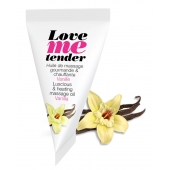Съедобное согревающее массажное масло Love Me Tender Vanilla с ароматом ванили - 10 мл. - Love to Love - купить с доставкой в Ульяновске