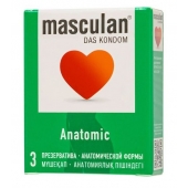Презервативы анатомической формы Masculan Anatomic - 3 шт. - Masculan - купить с доставкой в Ульяновске
