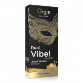 Съедобный гель Dual Vibe Pina Colada с эффектом вибрации и вкусом коктейля пина колада - 15 мл. - ORGIE - купить с доставкой в Ульяновске