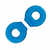 Комплект из двух колец для пениса 2-Pack Ultra-Stretch Stamina Endurance Ring - BlueLine - в Ульяновске купить с доставкой
