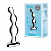 Стальной анальный фаллоимитатор для простаты Stainless Steel Anal Beads - 13 см. - b-Vibe - в Ульяновске купить с доставкой
