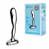 Стальной стимулятор простаты Stainless Steel Prostate Plug - 11,5 см. - b-Vibe - в Ульяновске купить с доставкой