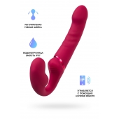 Малиновый безремневой страпон Lapis - 23 см. - Lovense - купить с доставкой в Ульяновске