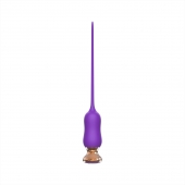 Фиолетовый тонкий стимулятор Nipple Vibrator - 23 см. - I-MOON - купить с доставкой в Ульяновске