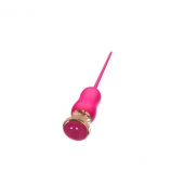 Розовый тонкий стимулятор Nipple Vibrator - 23 см. - I-MOON - купить с доставкой в Ульяновске